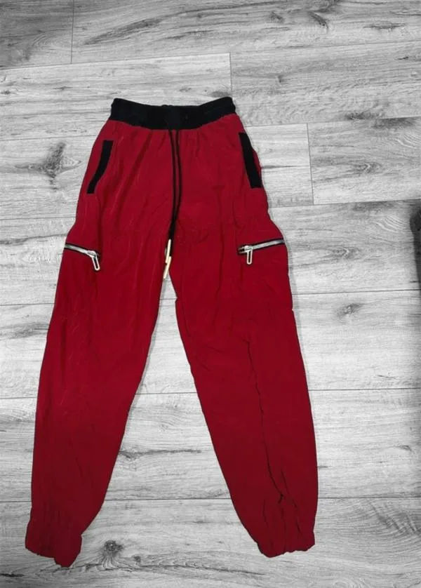 Pantaloni Vagabond XS | Cărămiziu, Lungi, Talie înaltă, Relaxed fit, Trening Joggers, Monocrom - Image 5