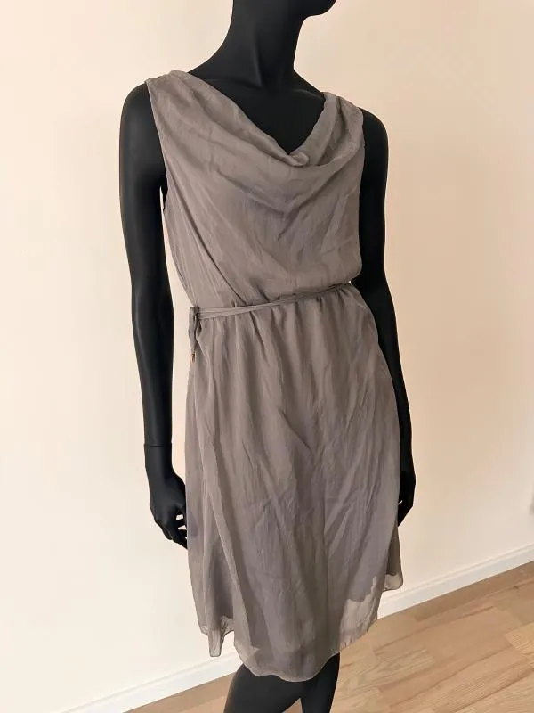 Rochie casual Hallhuber EU 40 | Gri, Midi, Fără mâneci, Mătase - Image 2
