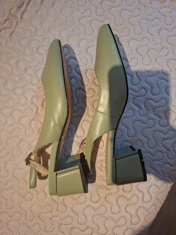 Pantofi cu toc mic Luca Di Gioia EU 40 | Verde, Piele naturală - Image 3