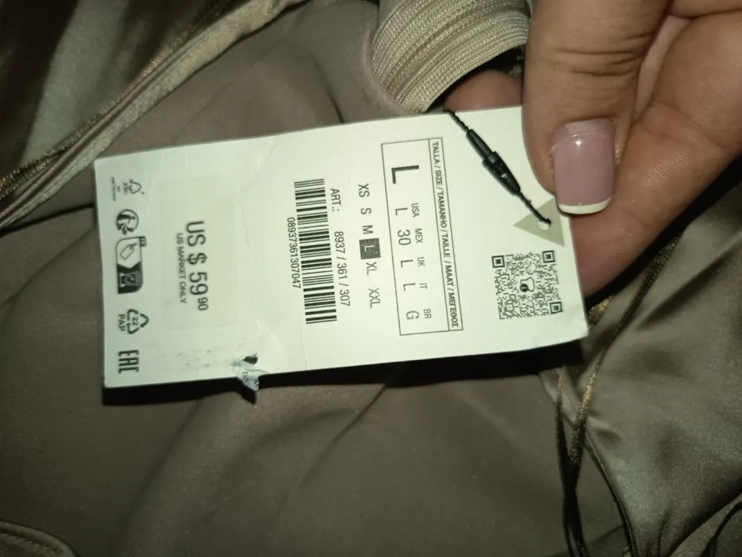 Rochie de seară Zara L | Bej, Midi, Bretele subțiri - Image 4