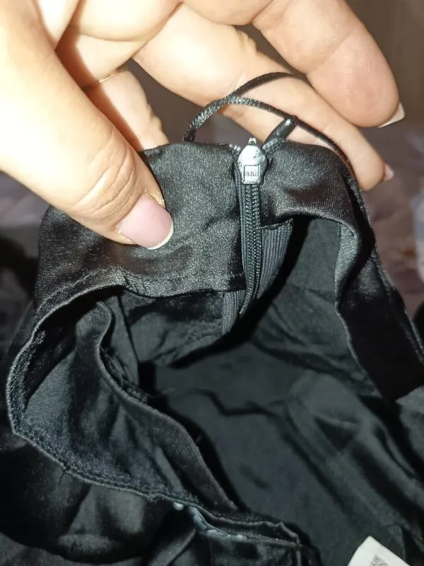 Rochie de vară Zara XL | Negru, Maxi, Bretele subțiri, Monocrom, Cu decupaje - Image 6