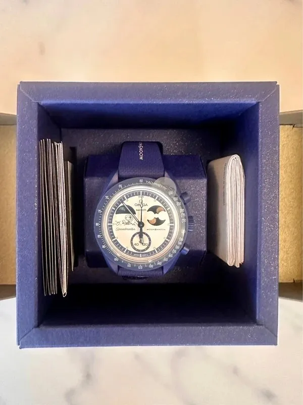 Ceas Swatch X Omega | Albastru - Image 6