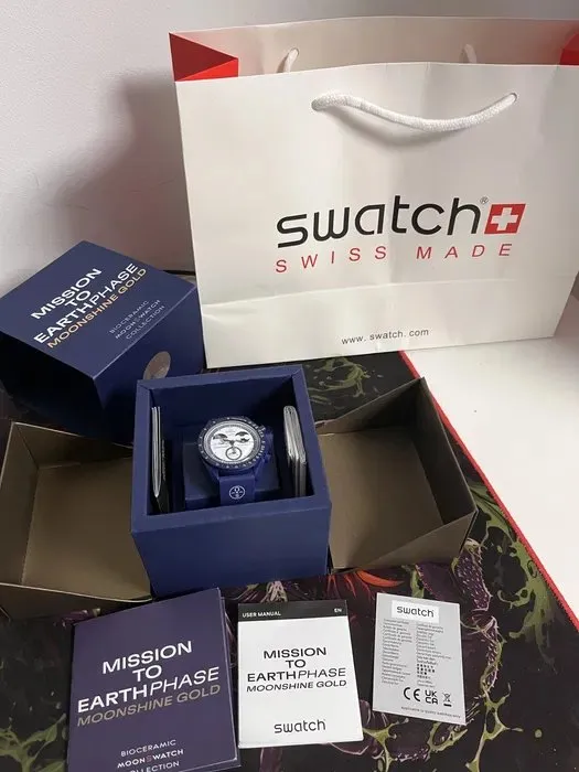 Ceas Swatch X Omega | Albastru - Image 5