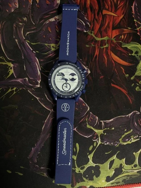 Ceas Swatch X Omega | Albastru - Image 2