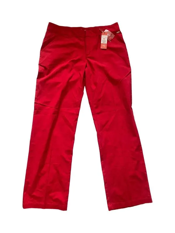 Pantaloni Carrera EU 48 | Roșu, Lungi, Talie medie, Regular (Standard) fit, Clasici  Casual, Plus size, Monocrom