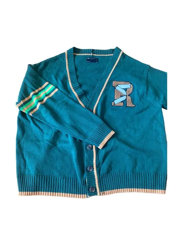 Cardigan ASOS M | Turcoaz, Logo, Bumbac
