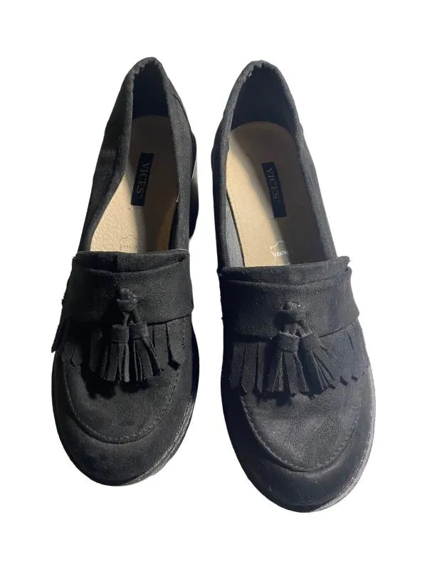 Mocasini Vices EU 37 | Negru, Piele întoarsă  Suede