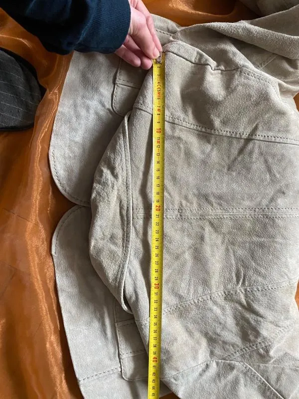 Blazer Montgomery Different XL | Bej, Fără glugă, Piele întoarsă  Suede - Image 11