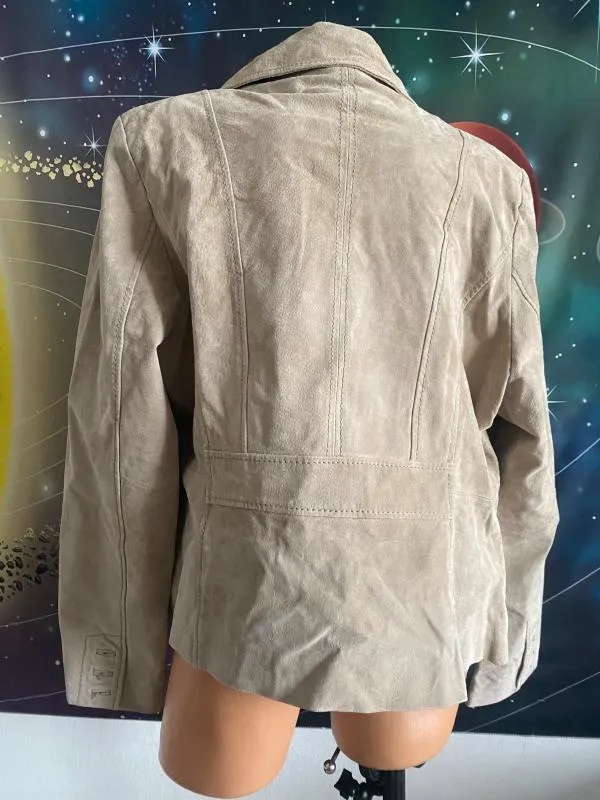 Blazer Montgomery Different XL | Bej, Fără glugă, Piele întoarsă  Suede - Image 3