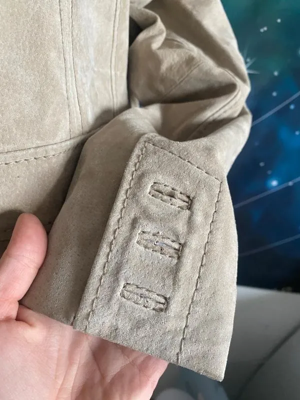 Blazer Montgomery Different XL | Bej, Fără glugă, Piele întoarsă  Suede - Image 5