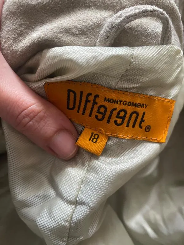 Blazer Montgomery Different XL | Bej, Fără glugă, Piele întoarsă  Suede - Image 7
