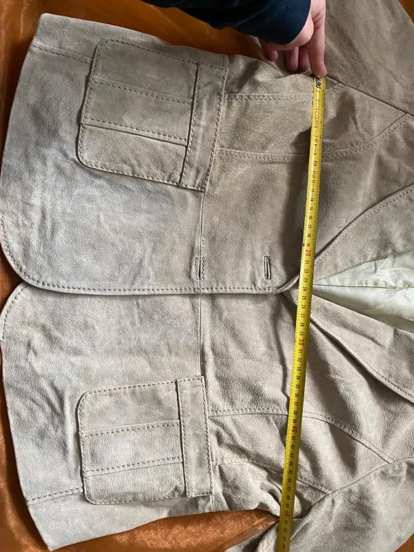 Blazer Montgomery Different XL | Bej, Fără glugă, Piele întoarsă  Suede - Image 9