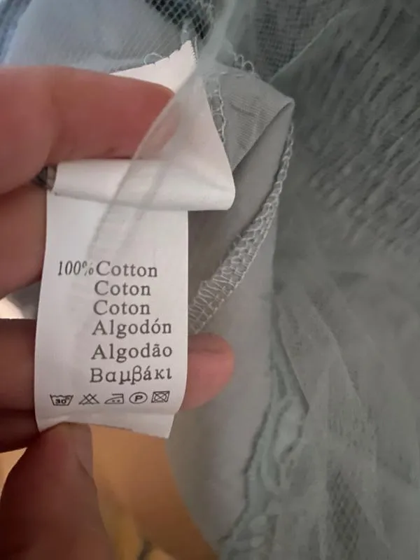 Top cu peplum S&W XL | Gri, Lung, Relaxed Lejer fit, Monocrom, Dantelă - Image 4