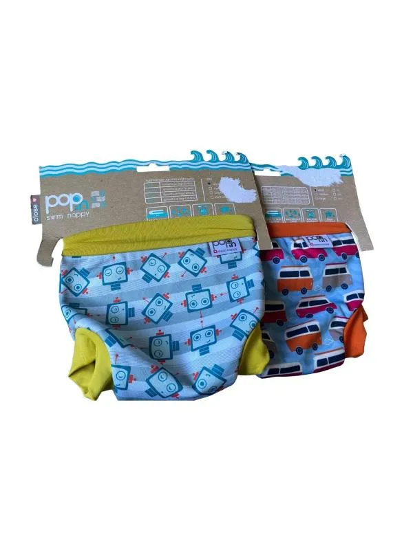 Scutece pentru înot Pop-In Bebeluși (0-24 luni) Până la 1 lună (51-56 cm) | Multicolor, Buline & Imprimeuri mici
