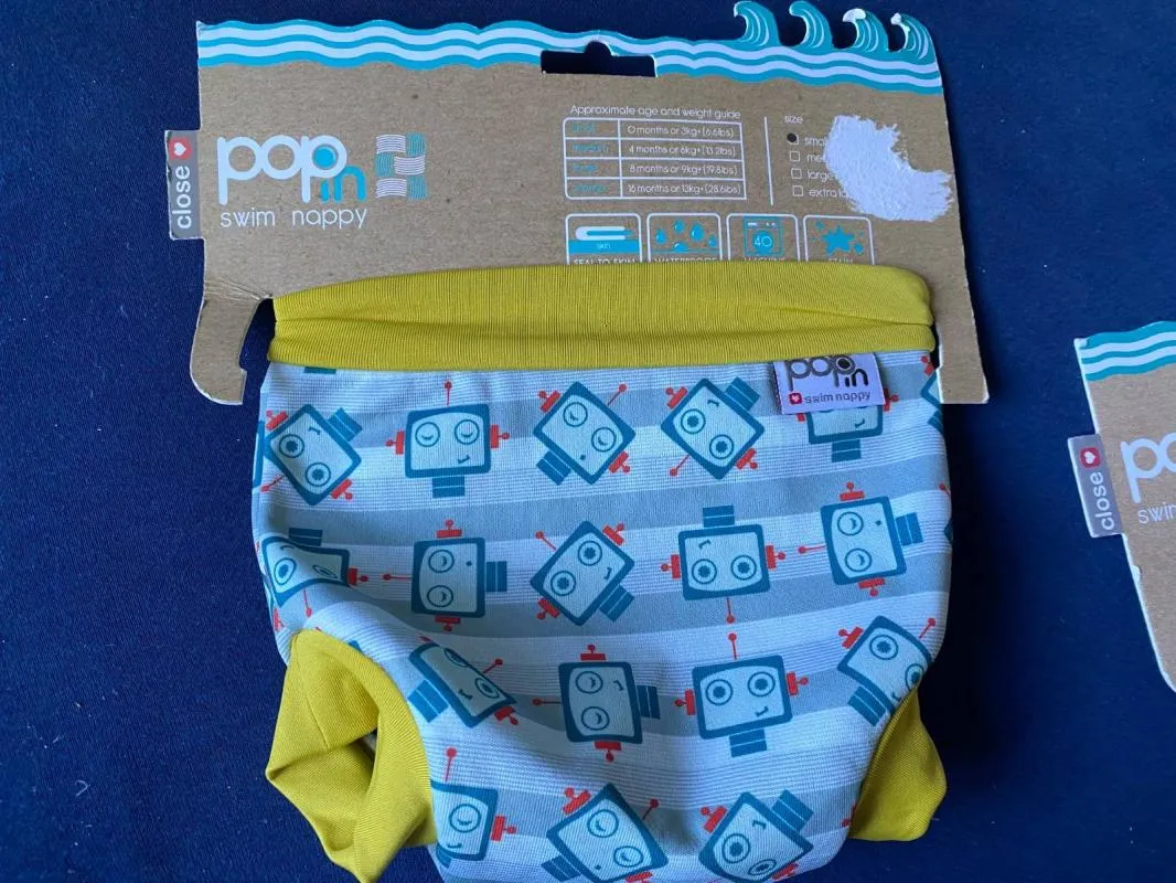 Scutece pentru înot Pop-In Bebeluși (0-24 luni) Până la 1 lună (51-56 cm) | Multicolor, Buline & Imprimeuri mici - Image 2