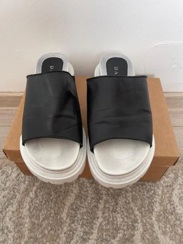 Sandale platformă slip-on Dasha EU 38 | Negru - Image 3