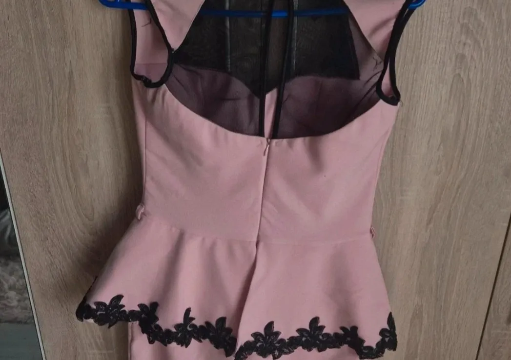 Rochie de seară Fervente L | Roz, Midi, Fără mâneci, Dantelă, Poliester - Image 5