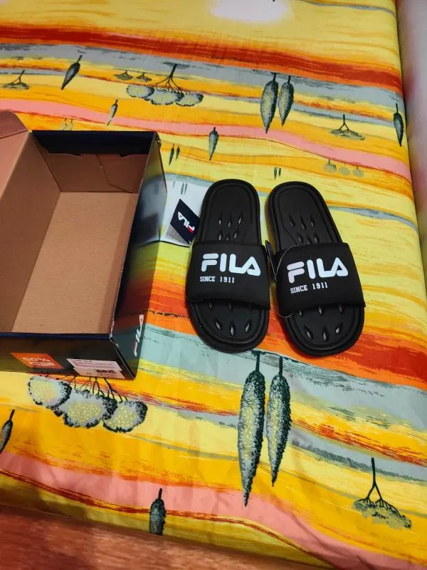 Șlapi slip-on Fila EU 45 | Negru - Image 3