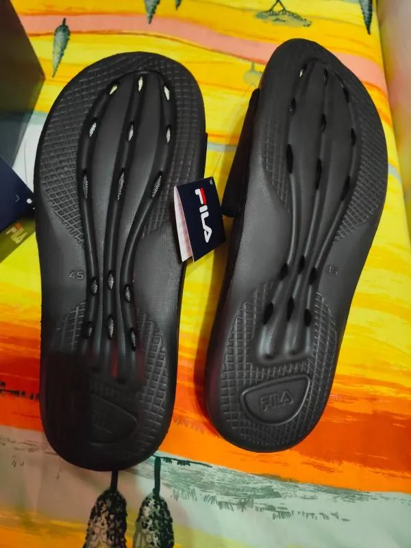 Șlapi slip-on Fila EU 45 | Negru - Image 4