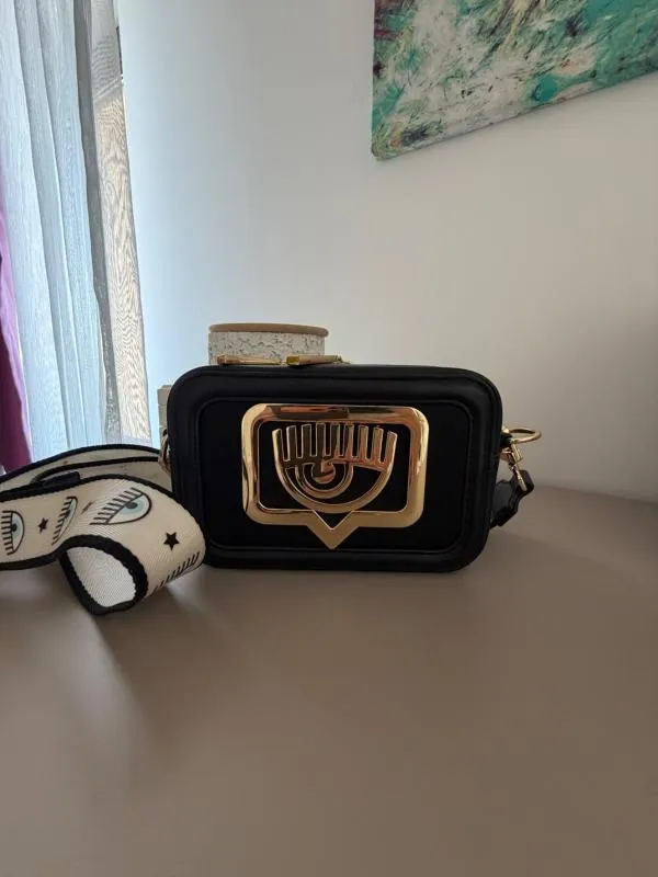 Geantă crossbody Chiara Ferragni | Negru, Monocrom, Piele ecologică - Image 2