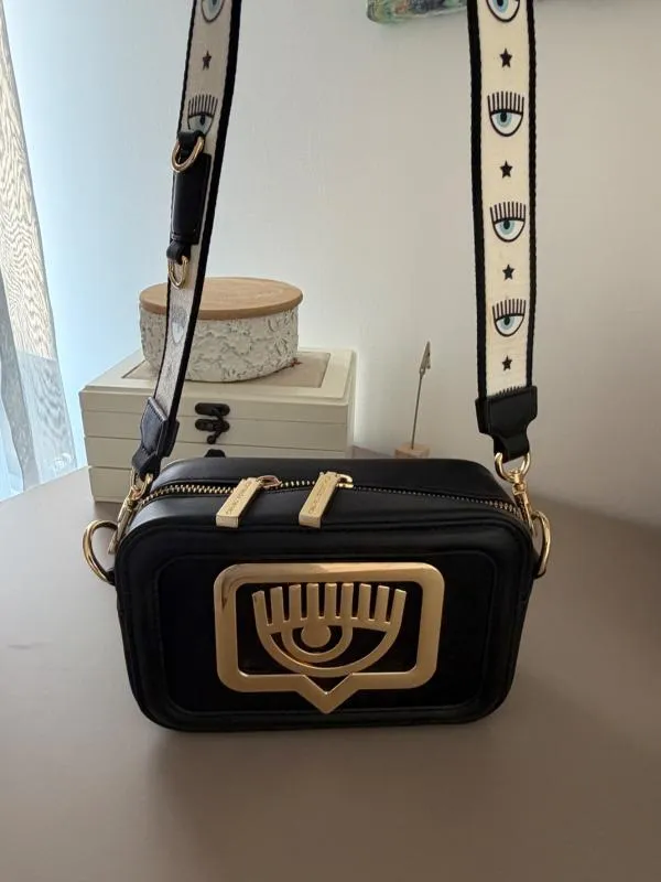 Geantă crossbody Chiara Ferragni | Negru, Monocrom, Piele ecologică - Image 3