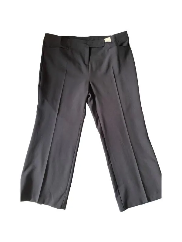 Pantaloni Atmosphere EU 48 | Negru, Lungi, Talie medie, Straight (Drepți) fit, Clasici Casual, Plus size