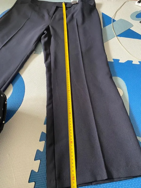 Pantaloni Atmosphere EU 48 | Negru, Lungi, Talie medie, Straight (Drepți) fit, Clasici  Casual, Plus size - Image 4