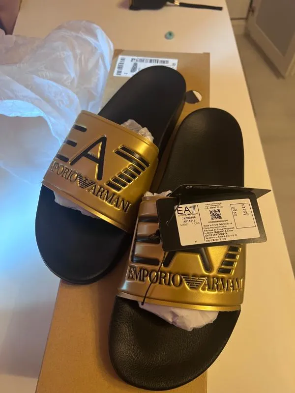 Șlapi slip-on Emporio Armani EU 44 | Auriu - Image 2