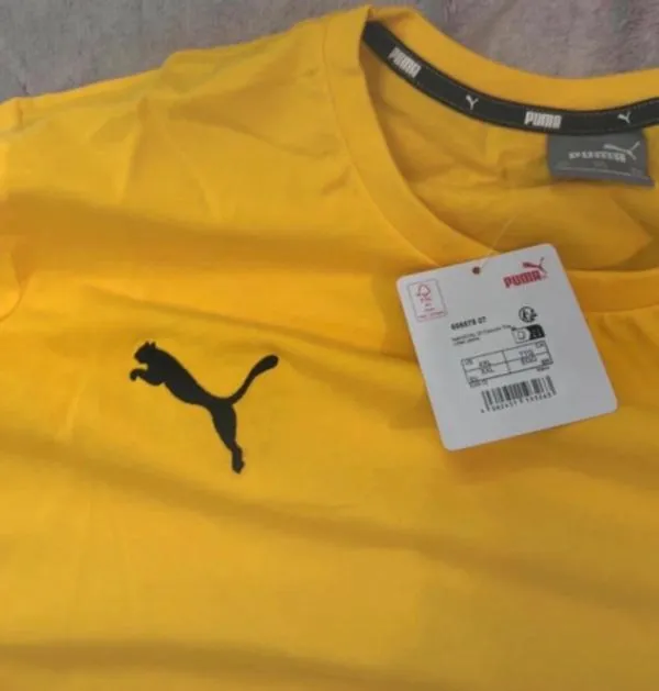 Tricou sport Puma XXL | Galben, Logo, Poliester - Image 3