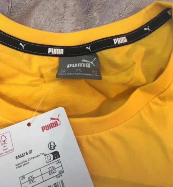 Tricou sport Puma XXL | Galben, Logo, Poliester - Image 6