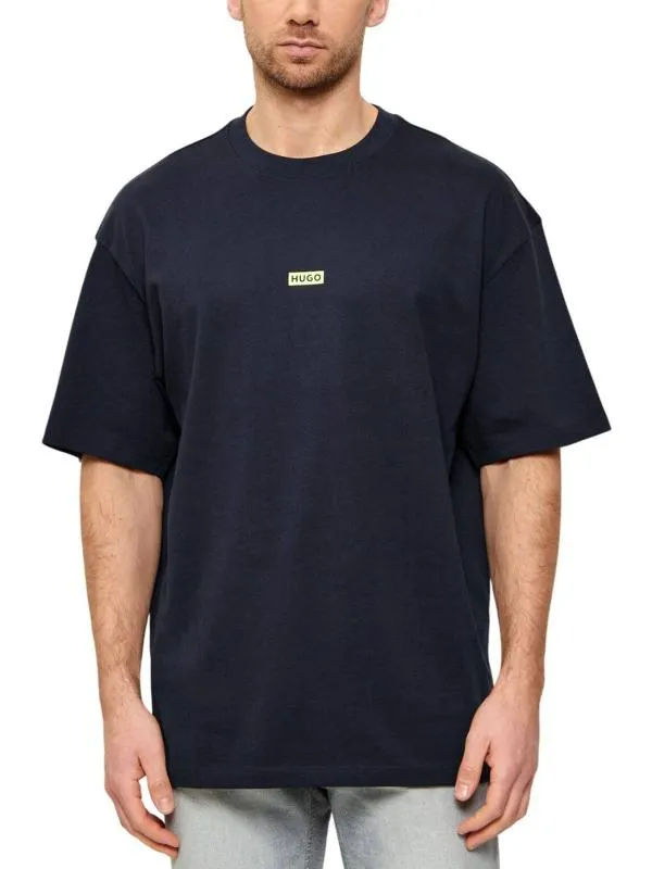 Tricou cu imprimeu Hugo XXL | Bleumarin, Logo