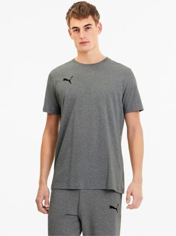 Tricou sport Puma XXL | Gri, Logo, Bumbac - Image 2
