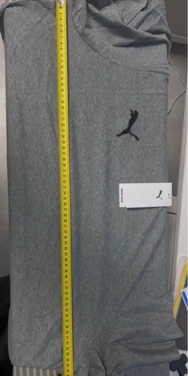 Tricou sport Puma XXL | Gri, Logo, Bumbac - Image 10