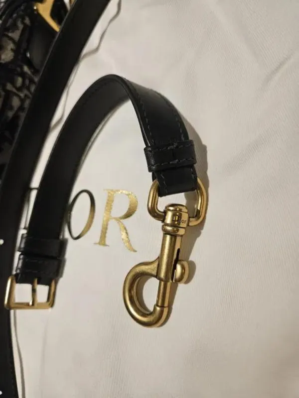 Geantă de mână Christian Dior | Albastru, Logo, Pânză - Image 6