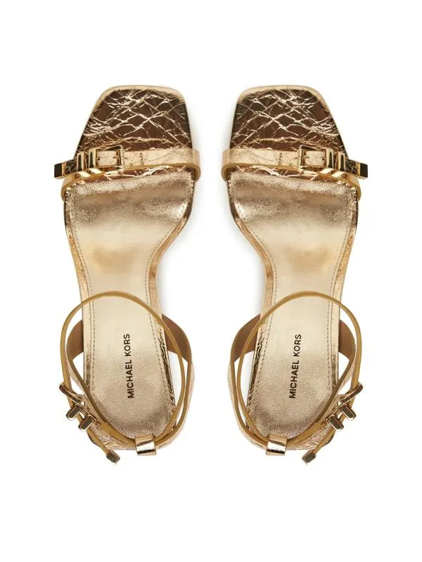 Sandale cu toc mediu gros baretă Michael Kors EU 38.5 | Auriu - Image 4
