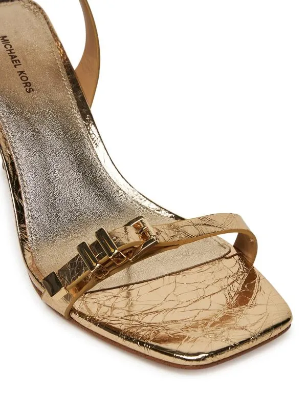 Sandale cu toc mediu gros baretă Michael Kors EU 38.5 | Auriu - Image 5
