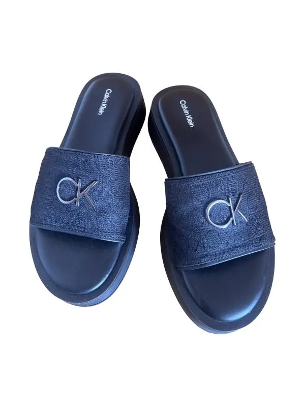 Șlapi talpă ortopedică slip-on Calvin Klein EU 39 | Negru