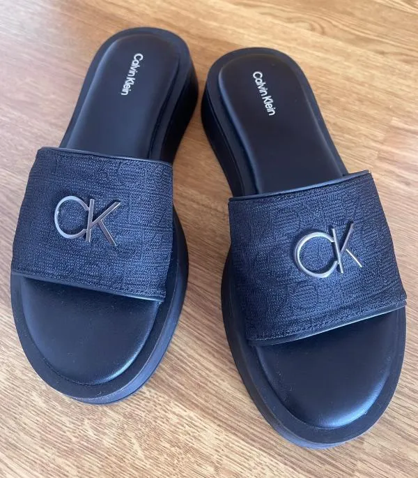 Șlapi talpă ortopedică slip-on Calvin Klein EU 39 | Negru - Image 5