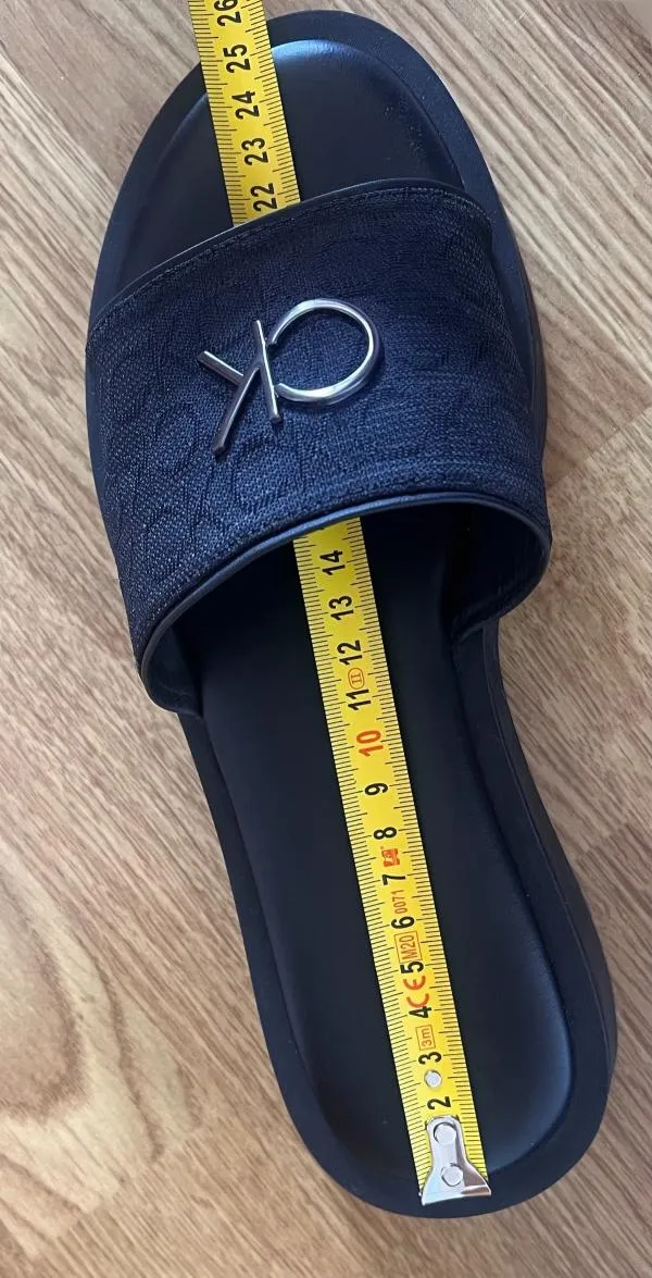 Șlapi talpă ortopedică slip-on Calvin Klein EU 39 | Negru - Image 6