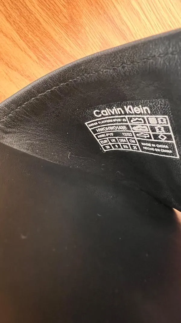 Șlapi talpă ortopedică slip-on Calvin Klein EU 39 | Negru - Image 8