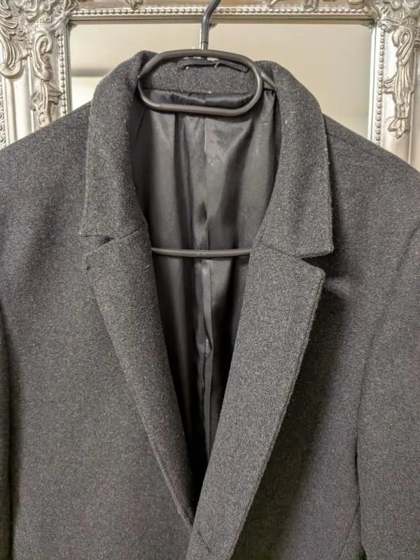 Palton lung H&M S | Gri, Fără glugă - Image 4