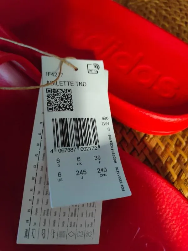Șlapi velcro adidas EU 39 | Roșu - Image 4