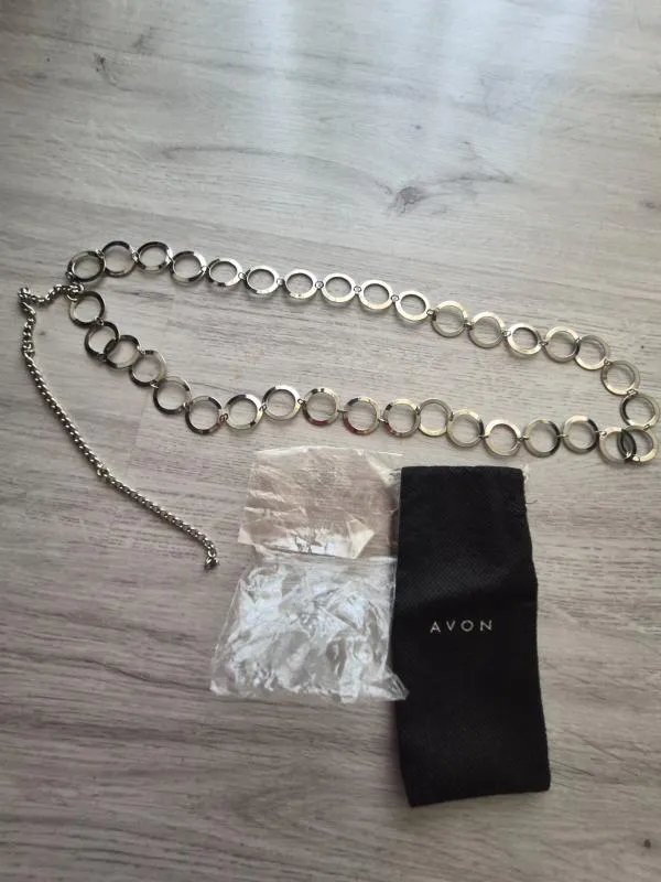 Lanț metalic pentru talie Avon | Argintiu