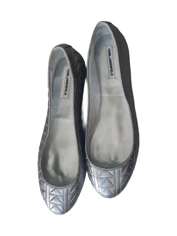 Balerini slip-on Karl Lagerfeld EU 39 | Argintiu