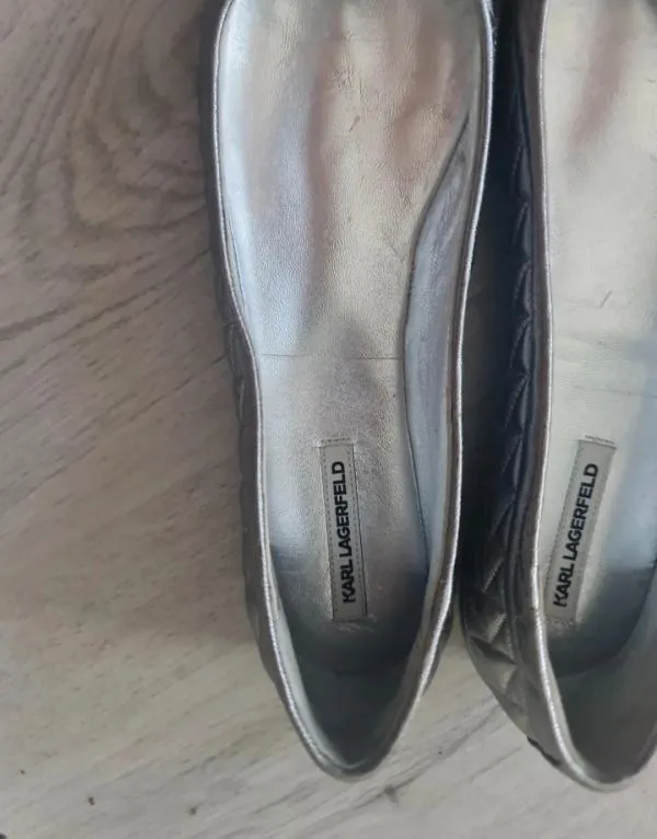 Balerini slip-on Karl Lagerfeld EU 39 | Argintiu - Image 3