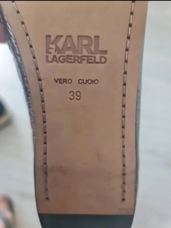Balerini slip-on Karl Lagerfeld EU 39 | Argintiu - Image 5