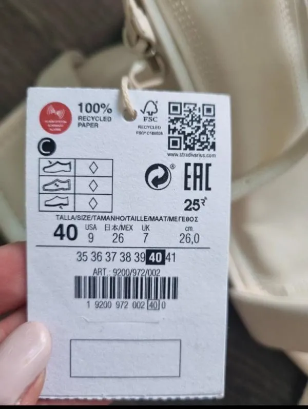 Sandale baretă Stradivarius EU 40 | Bej - Image 10