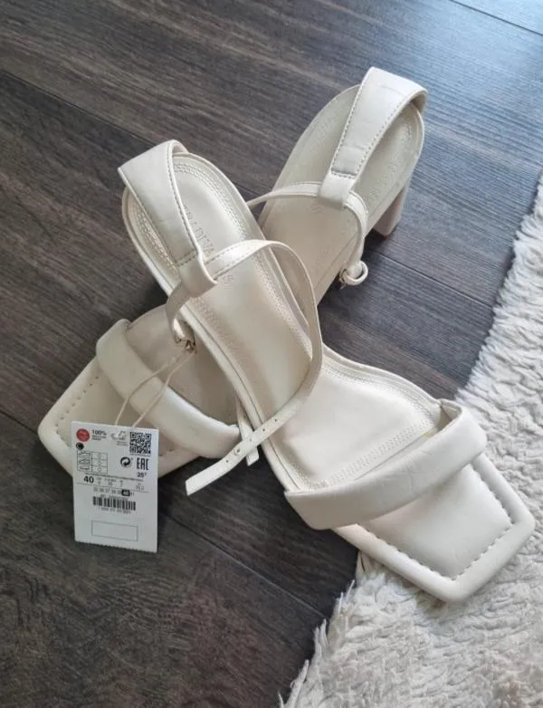 Sandale baretă Stradivarius EU 40 | Bej - Image 3