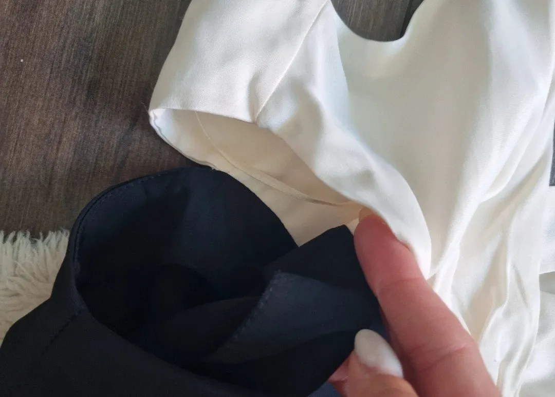 Rochie de vară Zara M | Negru, Midi, Bretele subțiri, Design asimetric - Image 5