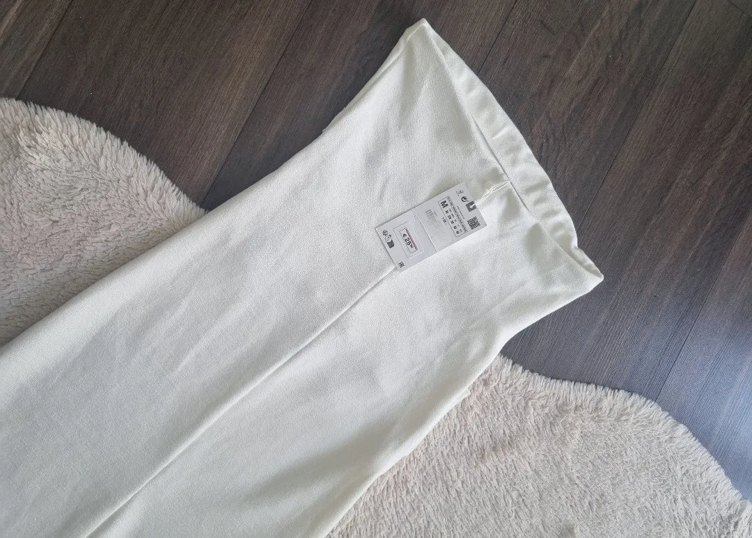 Rochie de vară Zara S-M | Alb, Midi, Cu umerii goi - Image 5